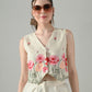 Myshka Women Off White Multicolor Thread Embroidered Co-Ord Set - Swadesiicart