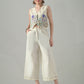 Myshka Women Off White Multicolor Thread Embroidered Co-Ord Set - Swadesiicart