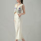 Myshka Women Off White Multicolor Thread Embroidered Co-Ord Set - Swadesiicart