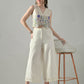 Myshka Women Off White Multicolor Thread Embroidered Co-Ord Set - Swadesiicart