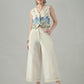 Myshka Women Off White Multicolor Thread Embroidered Co-Ord Set - Swadesiicart