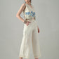 Myshka Women Off White Multicolor Thread Embroidered Co-Ord Set - Swadesiicart