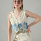 Myshka Women Off White Multicolor Thread Embroidered Co-Ord Set - Swadesiicart