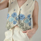 Myshka Women Off White Multicolor Thread Embroidered Co-Ord Set - Swadesiicart