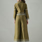 Myshka Women Olive Green Embroidered Co-Ord Set - Swadesiicart