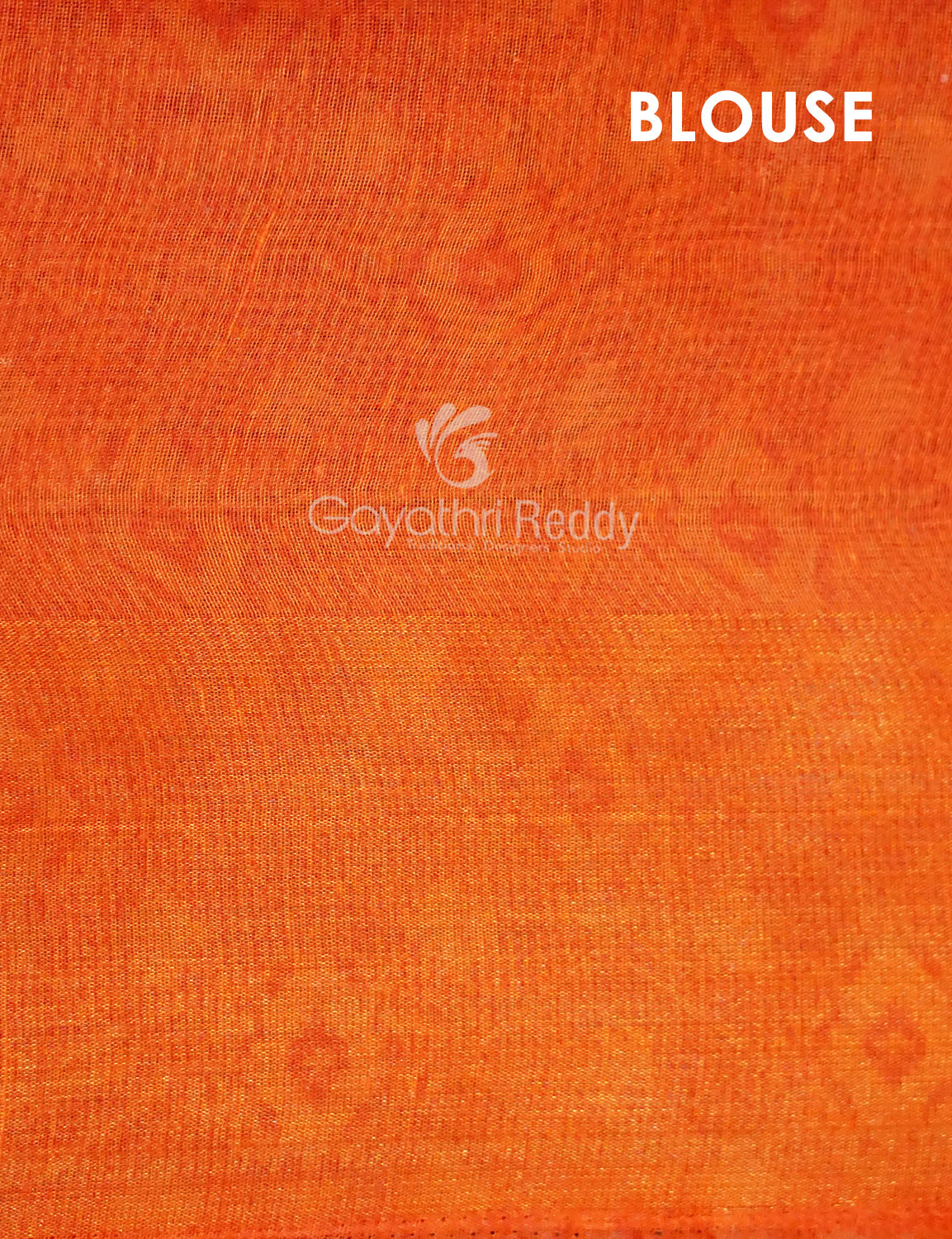 Shades of Cream And Orange Colour Blouse Patola Design Semi Chanderi Saree By Gayathri Reddy Designer Studio | Swadesiicart