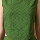 Myshka Women Green Pure Cotton Sleeveless Schiffli Top with Flared Trouser - Swadesiicart