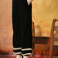 Myshka Women Black Velvet Shirt Embroidered Full Sleeves with Flared Trouser - Swadesiicart