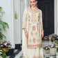 Anaita Off White Heavy Chinon With Embroidery Readymade Sharara Suit
