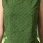 Myshka Girls Green Pure Cotton Sleeveless Schiffli Top with Flared Trouser - Swadesiicart