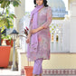 Vaasva Women's Lavender Viscose Tissue Digital Printed Suit Set | Swadesiicart