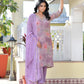 Vaasva Women's Lavender Viscose Tissue Digital Printed Suit Set | Swadesiicart