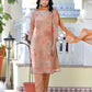 Vaasva Women's Rust Viscose Tissue Digital Printed Suit Set | Swadesiicart