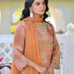 Vaasva Women's Rust Viscose Tissue Digital Printed Suit Set | Swadesiicart