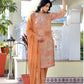 Vaasva Women's Rust Viscose Tissue Digital Printed Suit Set | Swadesiicart