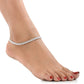 AanyaCentric Silver Plated Traditional Anklets Payal - Classic and Stylish for Women and Girls