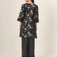 Yufta Black Pure Cotton Co Ord Set - Swadesiicart