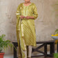Vaasva Women's Parrot Green Silk Digital Printed Suit Set | Swadesiicart