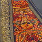 Shades of Red Kalamkaari Semi Chanderi Saree By Gayathri Reddy Designer Studio | Swadesiicart