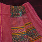 Shades of Dark Green With Rose Pink Blouse Creeper Design Semi Chanderi Saree By Gayathri Reddy Designer Studio | Swadesiicart