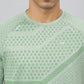 Alcis Men Anti-Static Slim-Fit Round Neck Swadesiicartnce Running T-Shirt | Swadesiicart