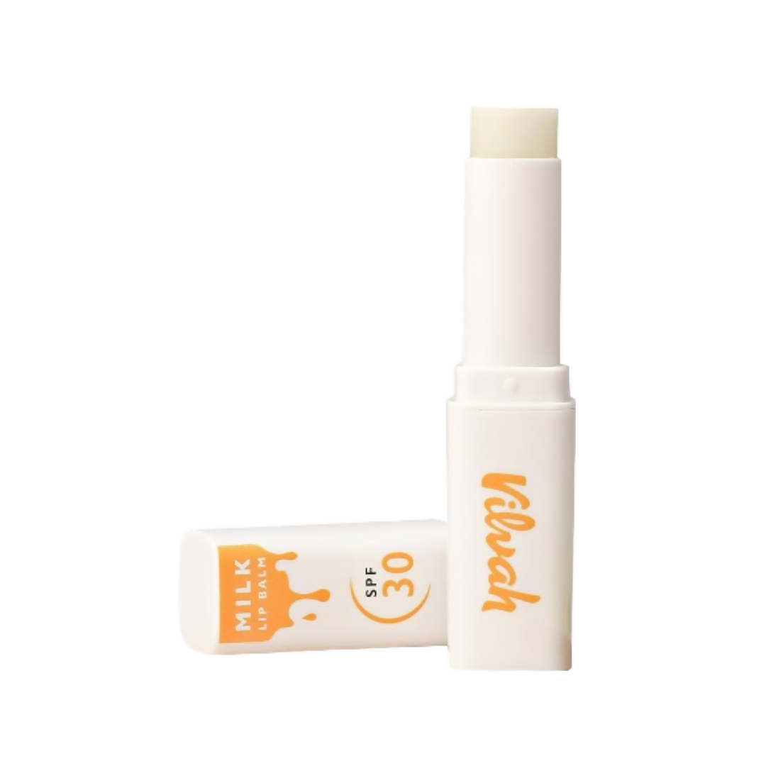 Vilvah Store Milk Lip Balm SPF 30 For All Skin Types - Swadesiicart