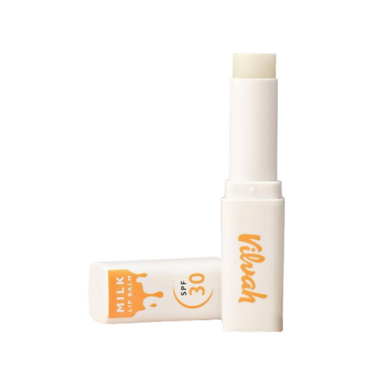 Vilvah Store Milk Lip Balm SPF 30 For All Skin Types - Swadesiicart