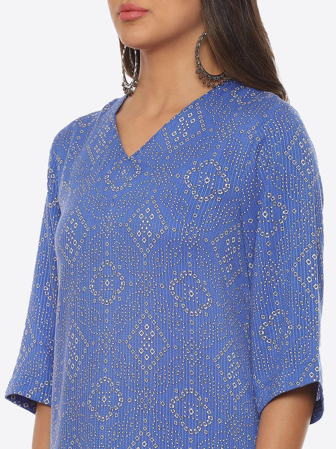 Biba Bandhani Printed Kurta - Swadesiicart