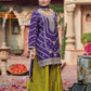 Anaita Purple Premium Embroidered Chinon Readymade Salwar Suit
