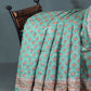 Dazzling Sea Green Colour With Lotus Buttes Pure Chanderi Sico Saree By Gayathri Reddy Designer Studio | Swadesiicart