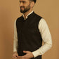 Even Apparels Nehru Jacket With Welt Pockets - Brown | Swadesiicart
