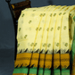 Lime Yellow Colour Block Print Pure Kota Cotton Saree By Gayathri Reddy Designer Studio | Swadesiicart