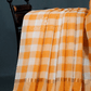 Cream And Orange Coloured With Checks Pure Mangalgiri Cotton Saree By Gayathri Reddy Designer Studio | Swadesiicart