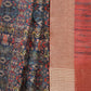 Soch Blue & Pink Floral Zari Silk Blend Ready to Wear Saree | Swadesiicart