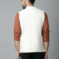 Even Apparels Pure Wool Nehru Jacket - White | Swadesiicart