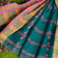 Exclusive Collection 100% Pure Cotton Green Tant Saree With Hand Weaving Work - Swadesiicart