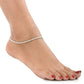 AanyaCentric Silver Plated Traditional Anklets Payal - Classic and Stylish for Women and Girls