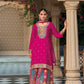 Anaita Dark Pink Premium Embroidered Chinon Readymade Salwar Suit