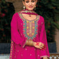 Anaita Dark Pink Premium Embroidered Chinon Readymade Salwar Suit