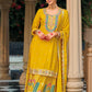 Anaita Yellow Premium Embroidered Chinon Readymade Salwar Suit