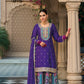 Anaita Purple Premium Embroidered Chinon Readymade Salwar Suit