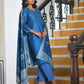 Vaasva Women's Indigo Muslin Digital Printed Suit Set | Swadesiicart