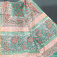 Dazzling Sea Green Colour With Lotus Buttes Pure Chanderi Sico Saree By Gayathri Reddy Designer Studio | Swadesiicart
