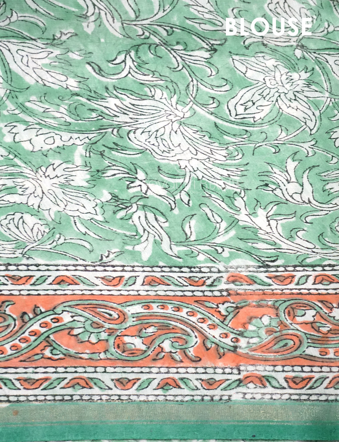 Dazzling Sea Green Colour With Lotus Buttes Pure Chanderi Sico Saree By Gayathri Reddy Designer Studio | Swadesiicart