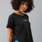 MKH Women Typography Drop-Shoulder Sleeves Dri-FIT Sports T-shirt - Swadesiicart