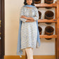Vaasva Women's Classic Cream Cotton Foil Printedembroidered Suit Set | Swadesiicart