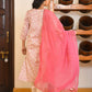 Vaasva Women's Classic Cream Cotton Foil Printedembroidered Suit Set | Swadesiicart