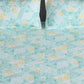 Story@home Arena Blue & Gold-Toned Printed 180 TC Bedsheet & Pillow Covers