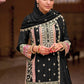 Anaita Black Chinon Embroidered Readymade Salwar Suit