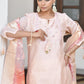 Vaasva Women's Apricot Chanderi Sharara Set | Swadesiicart